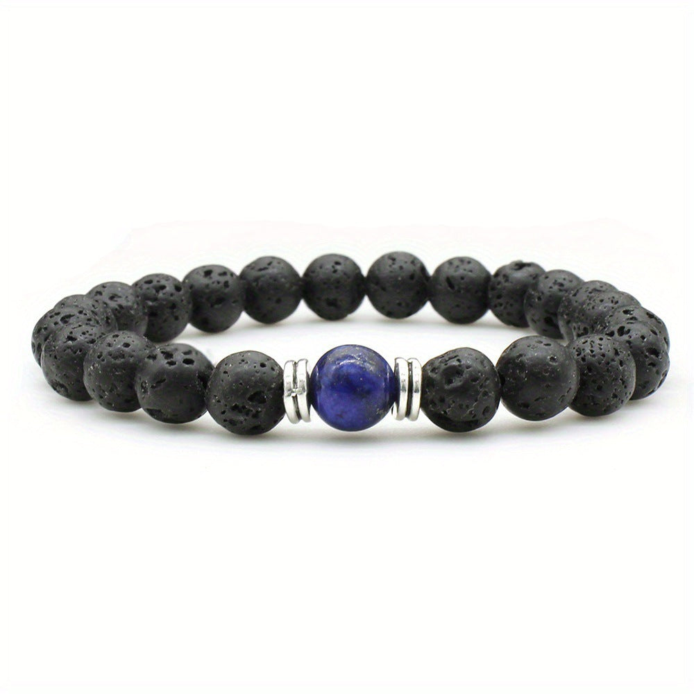 Lava Armband mit Naturstein – Unisex