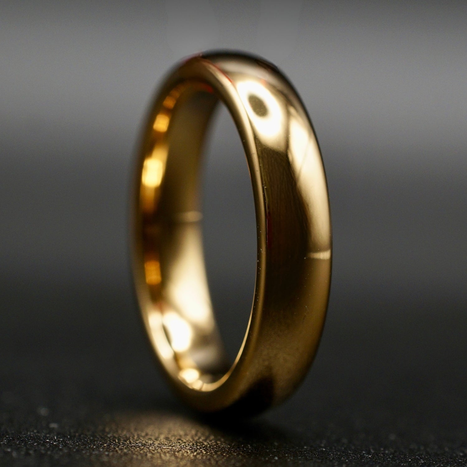 Vergoldeter Ring für Hochzeit & Verlobung – 6mm / 4mm