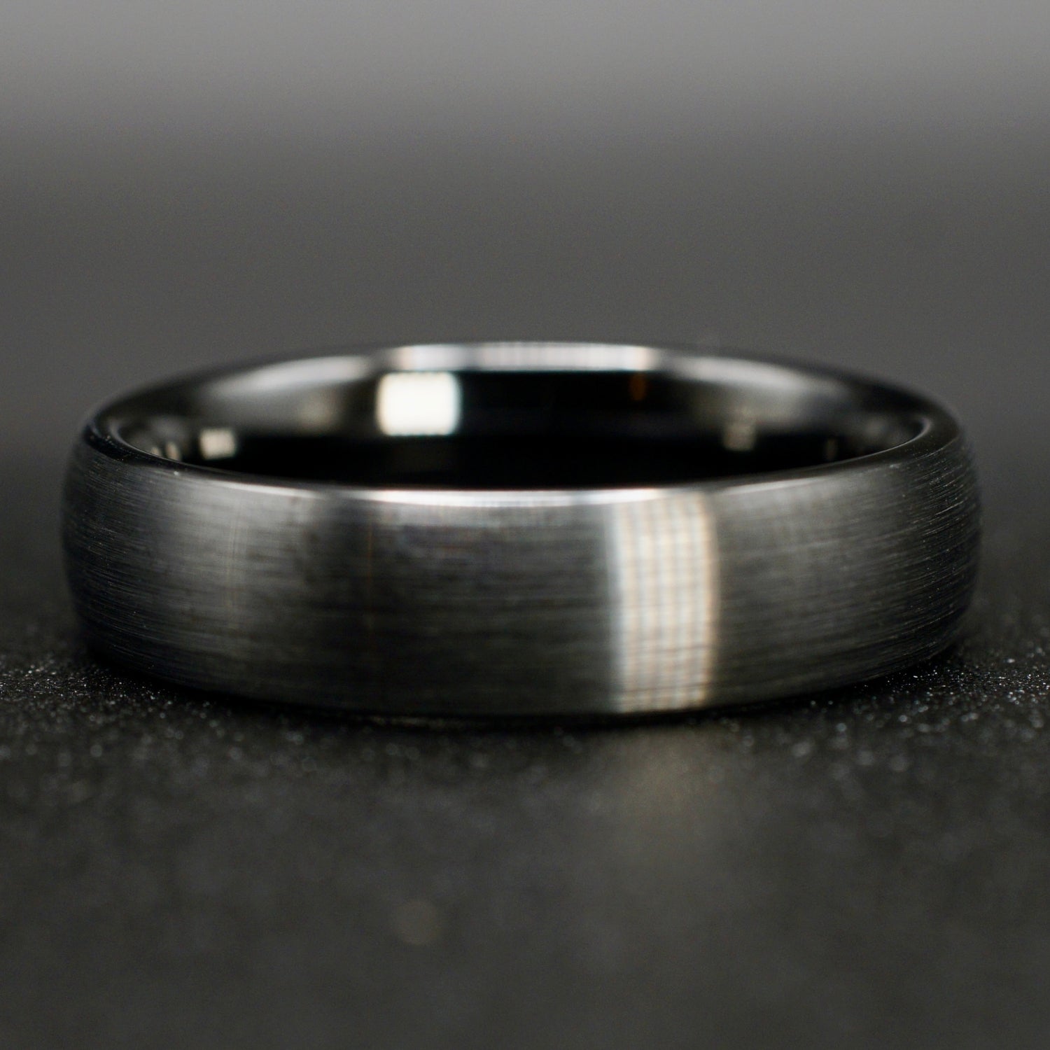 Schwarzer Keramikring für Herren 6mm