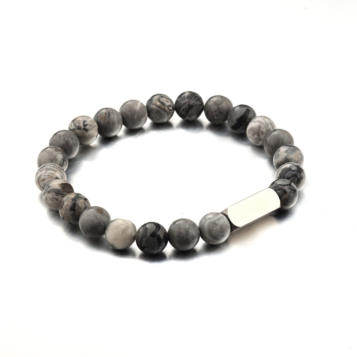 Personalisierbare Armbänder mit Gravur – Naturstein Unisex