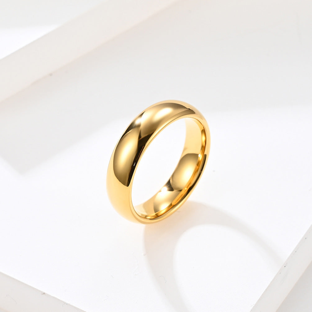 Vergoldeter Ring für Hochzeit & Verlobung – 8mm / 6mm / 4mm