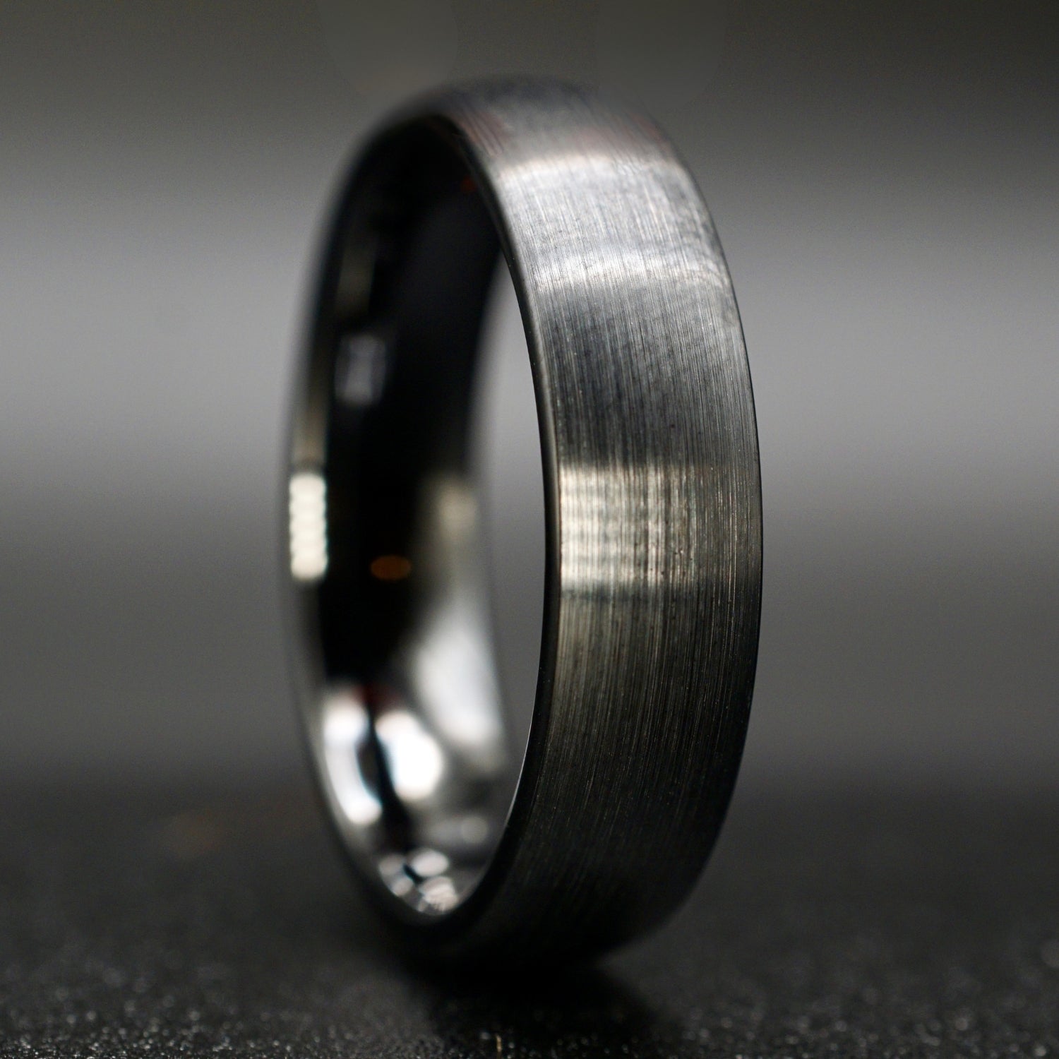 Schwarzer Keramikring für Herren und Damen 4mm/6mm