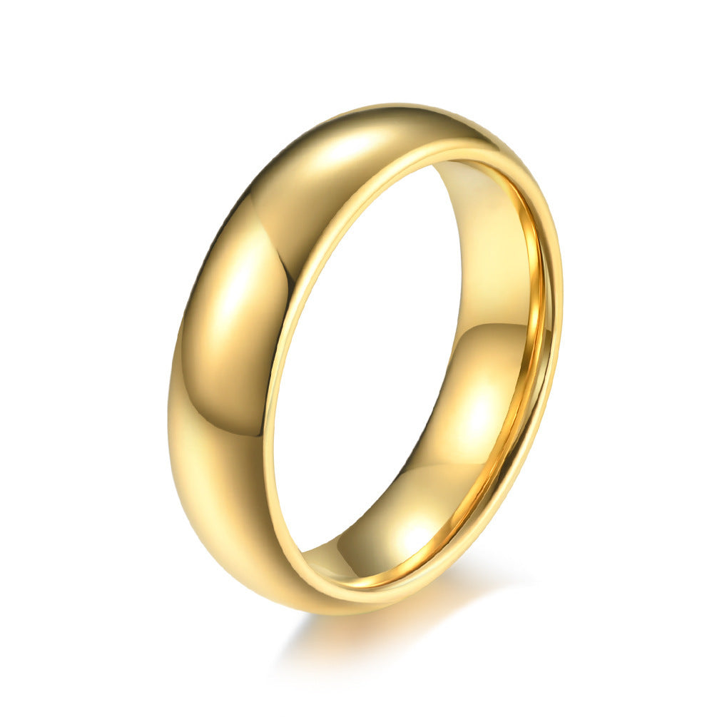 Vergoldeter Ring für Hochzeit & Verlobung – 8mm / 6mm / 4mm