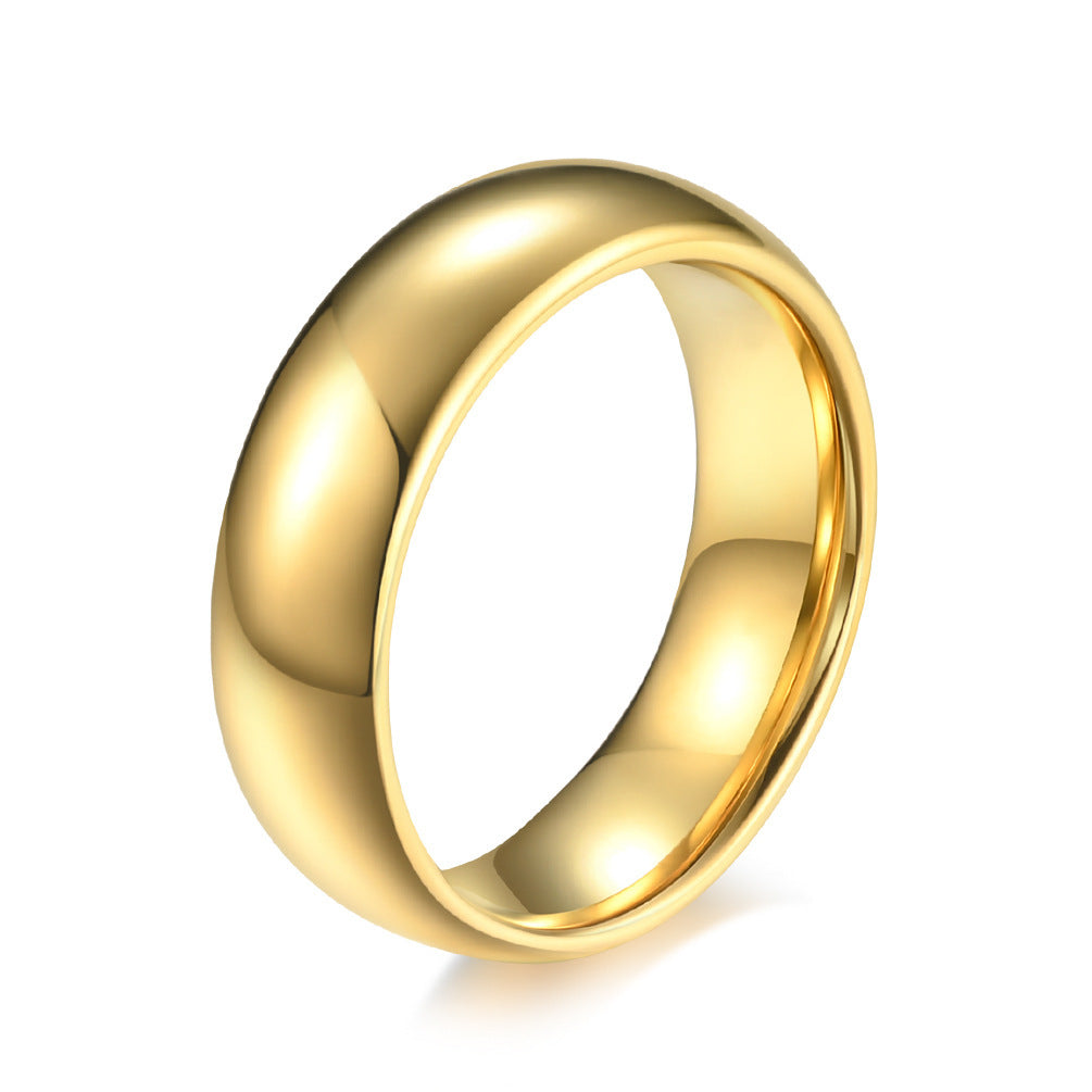 Vergoldeter Ring für Hochzeit & Verlobung – 8mm / 6mm / 4mm